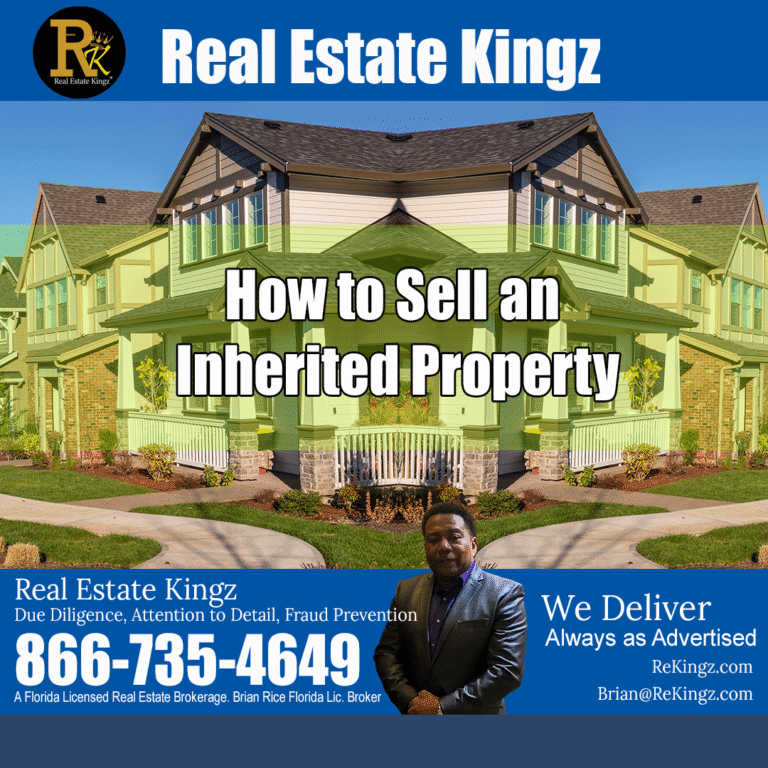 Brian Rice, a Palm Bay real estate agent, discusses how to sell an inherited property